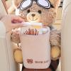 Bear Tissue Holder and Trash Can - Soft Plush Car Tissue Box | 2-in-1 Cartoon Bear Plush Tissue Holder and Trash Can | Multifunctional Garbage Bin | Armrest Storage Box for Vehicle view 4