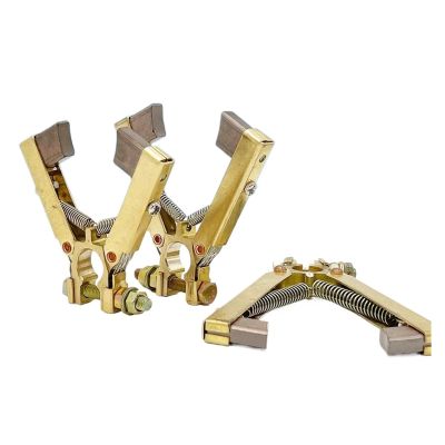 ToolRise V Shape Brush Holder V Shape Slip Ring Copper Carbon Brush Holder 6x12 8x12 6.5x20 10A 13A 15A(6x12-12D-75L J204)