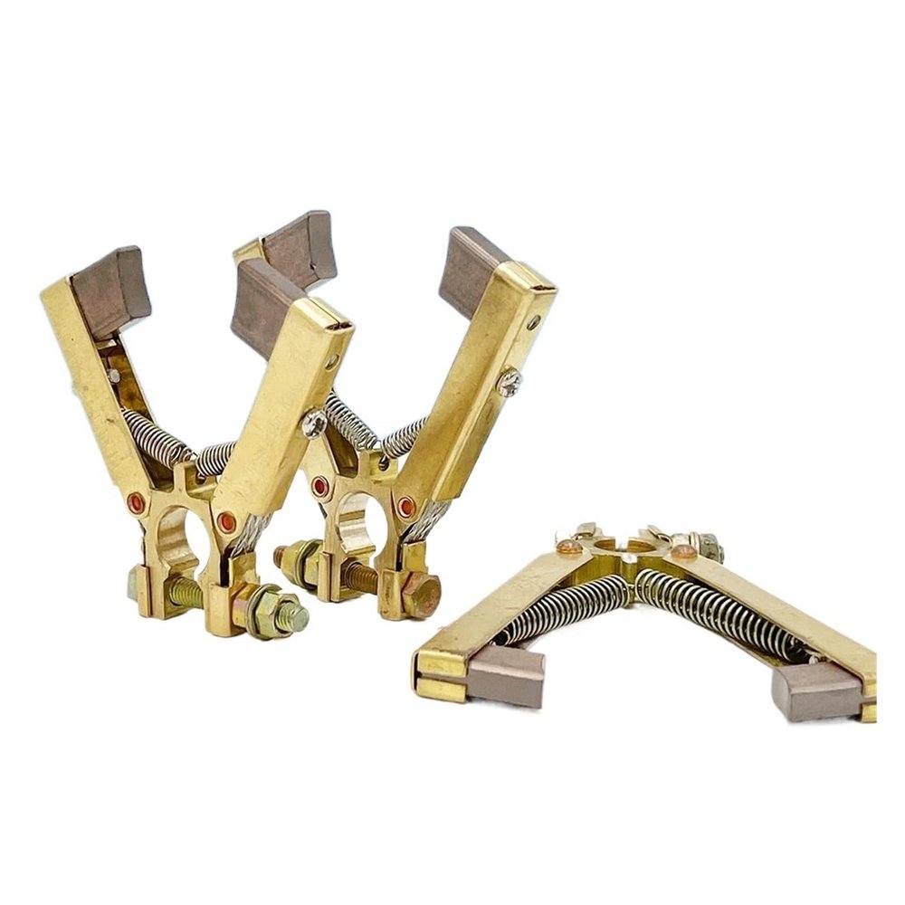 ToolRise V Shape Brush Holder V Shape Slip Ring Copper Carbon Brush Holder 6x12 8x12 6.5x20 10A 13A 15A(6x12-12D-75L J204)