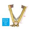 ToolRise V Shape Brush Holder V Shape Slip Ring Copper Carbon Brush Holder 6x12 8x12 6.5x20 10A 13A 15A(6x12-12D-75L J204) view 2