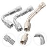 SOESFOUFU 3pcs Tire Valve Extension Adapters for Easy Air Filling Bend Valve Extender Rods for Car Rv Bike and Truck Maintenance view 3