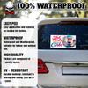Hot Girls Hit Curbs | Bumper Sticker or Car Magnet | Funny Hamster Roses Magnetic Bumper Sticker for Trucks Cars [7.5x3.75] view 4