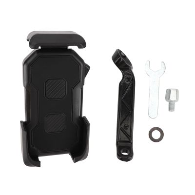 plplaaoo Bike Phone Mount Shock Absorption High Strength ABS Material Universal Motorcycle Phone Holder for Scooter