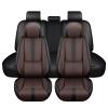 Cscevt Leather Seat Covers for Ford Explorer Sport 2001-2003,Premium Car Seat Covers Full Set,Waterproof Car Seat Protectors with Airbag,Comfort Interior Cover Seats for Cars(Black+Brown) view 1