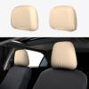 Windosier Custom Headrest Covers for Cars Bisque,Personalized Headrest Covers 2 Pack for Car,Dustproof and Stain-Resistant,Suitable for Most VehiclesMaking Them a for Friends with New Cars view 1