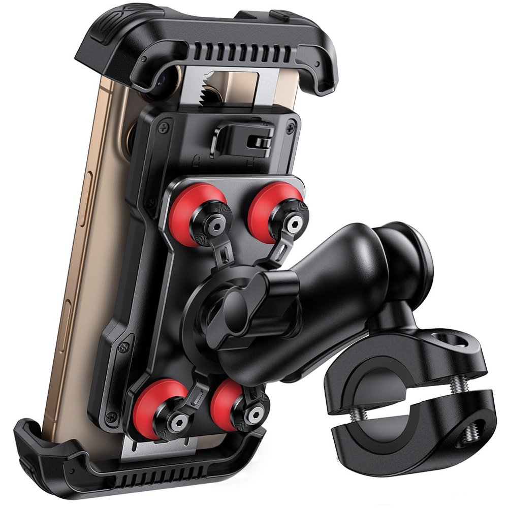 Lamicall Motorcycle Phone Mount Holder with Dual Vibration Dampener