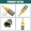 Lyxheth Engine Coolant Temperature Sensor, Water Temperature Sensor, Car Water Temperature Temp Sender Sending Unit Sensor Fit for Ford Toyota Lexus, Replaces OEM #89422-20010 89422-35010 (Gray) view 2
