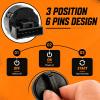 EVRBUL Ignition Switch with 2 Keys 3 Position 6 Pins Compatible with Polaris RZR Ranger Sportsman 300 400 425 450 500 550 570 600 700 800 850 900 1000 Crew 4 S XP X2 Replace#: 4011002 4012165 4010390 view 4