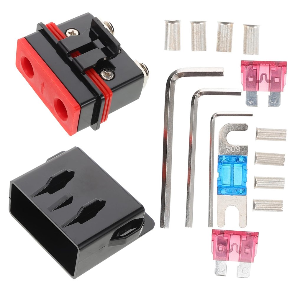 MAGICLULU Auto Audio Fuse Holder Car Amplifier Fuse Block Distribution Block Auto Audio Easy to Install