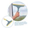 BUGUUYO Professional Dual-Sided Glass Cleaning Squeegee for Windows and Showers 12-Inch Water Wiper Tool for Car Windshields and Bathroom Glass Sturdy and Easy to Use view 4