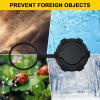 BESTAOO Fuel Filler Cover Tethered 2.29 inch ID, Capless Gas Cap Dirt, Water & Dust Cover and Fuel Funnel Bundle Compatible With Ford Bronco 2021-2025/GMC/Chevrolet/Buick/Cadillac, Black view 4