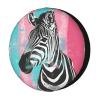 Foruidea Watercolor Zebra Spare Tire Cover Dust-Proof Wheel Tire Cover Fit Trailer, RV, SUV and Many Vehicle 16 Inch view 1