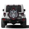 Foruidea Tiger Head 01 Spare Tire Cover Dust-Proof Wheel Tire Cover Fit Trailer, RV, SUV and Many Vehicle 17 Inch view 2