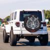 Foruidea Tiger Head 01 Spare Tire Cover Dust-Proof Wheel Tire Cover Fit Trailer, RV, SUV and Many Vehicle 17 Inch view 3