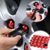 RVQWXDMR Car Wheel Nut Caps for Ford Crown Victoria Police 2005-2012, Anti-Rust Hexagonal Plastic Lug Nut Covers with Clip Tool Set, Protection Cap Replacement for Cars, E/Red- 21mm view 3