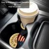 2 Pack Car Coasters for Cup Holders,Rainbow LGBT Pride Flag Car Cup Holder Coasters,2.75" Universal Size Anti Slip Rubber Mat,Car Cup Holder Decal Decor Accessories for Men,Women view 2