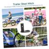 Toyvian Bike Trailer Coupler Attachment Quick Release Hitch Steel Hitch Angled Coupler for Easy Use view 3