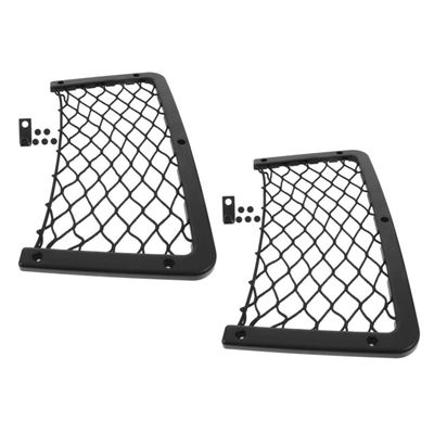 HOLIDYOYO 2pcs Elastic Car Storage Net Organizer for Trunk Mesh Pouch Hooks for Rv and SUV High Capacity and Flexible Design for Easy Item Organization