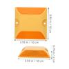 BESTOYARD 3pcs Reflective Road for Driveway and Highway Safety Dual-Sided Plastic Markers Easy Installation Nighttime Visibility view 2