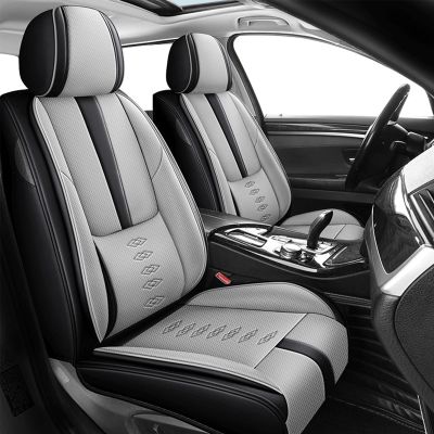 Cscevt Leather Seat Covers for KIA NIRO Plug-in Hybrid 2018-2025,Premium Car Seat Covers Front Set,Waterproof Car Seat Protectors with Airbag,Comfort Car Interior Cover Seats for Cars(Black+Grey)