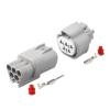 CHAOF 1 Set 5 Pin Male Female Water Proof Plug 2.2 mm Series Electric Wiper Motor Connector 6189-0504 6188-0327(DJ7052-2.2-11,20 Sets) view 2