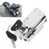 Motorcycle Trunk Lock, Iron Motorcycle Rear Trunk Lock Anti Theft with 2 Keys, Modification Accessories Fit for Big Sheep Replacement, Motorcycle Modification Parts view 2