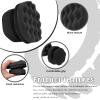 KVAEY 3 PCS Tire Dressing Applicator Pads, Reusable Hex Grip Tire Shine Applicator Polishing Sponge Pads, Wheel Tire Shine Detailing Foam for Most Vehicles, Car Accessories (Black, 4.33") view 3
