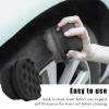 KVAEY 3 PCS Tire Dressing Applicator Pads, Reusable Hex Grip Tire Shine Applicator Polishing Sponge Pads, Wheel Tire Shine Detailing Foam for Most Vehicles, Car Accessories (Black, 4.33") view 4