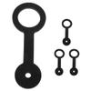 PRETYZOOM 4Pcs Shower Door Latch Strap Durable Silicone Holder for Camper Bathroom Doors Easy Install Travel Trailer Accessory Secure Shower Doors with Versatile Use view 1
