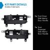 TRQ Left & Right Interior Door Handle Set Front Driver & Passenger Side Compatible with 2007-2012 Nissan Sentra view 2