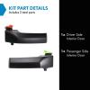 TRQ Left & Right Interior Door Handle Set Driver & Passenger Side Compatible with 2009-2010 Dodge Ram 1500 2010 Ram 2500, 3500 2011-2018 1500 2019 1500 Classic 2011-2019 2500 3500 4500 5500 view 2