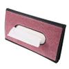 FUNOMOCYA Car Tissue Holder Visor Napkin Box for Vehicle Seat Back Organizer Sparkly Car Accessory Easy to Install Pu Leather view 1