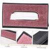 FUNOMOCYA Car Tissue Holder Visor Napkin Box for Vehicle Seat Back Organizer Sparkly Car Accessory Easy to Install Pu Leather view 4