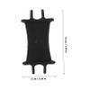 CHICAMPERA 1pc Rotating Silicone Phone Holder for Phone Bracket Compatible Smartphones Fit for Handlebars Easy Vertical and Horizontal Viewing view 2