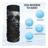 SDTYKHJ UPF 50+ Neck Gaiter for Men Women Bandana Cooling Face Mask Breathable Face Cover Black Schnauzer Dog Face Clothing Mask Scarf Wind-proof Headwear Head Wrap for Outdoor Fishing view 4