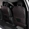 RVQWXDMR Car Seat Back Anti-Kick Protector Mats for Acura MDX 2001-2024, Waterproof Non-Slip Shock Absorbent Organizer, Scratch-Proof Back Seat Protectors, Keep Seats Clean,A/Black-Red view 1