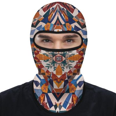 Balaclava Patchwork Moroccan Full Face Mask Summer Face Cover Outdoor Sun Protection Neck Gaiter Men Women
