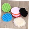 BESTOYARD 7PCS Buffing Sponge Polishing Pad Self Adhesive Discs for Car Waxing Polishing Sealing Includes Polisher Grip Backing Plate Buffing Sponge Pads view 4