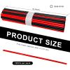 NYTKL 72 PCS Dirt Bike Spoke Skins Covers, Wheel Spoke Skins Wrap Covers Trim for 8"-21" Rims, Wheel Rim Pipe Trim Decoration Protector for Motorcycle Dirt Bike Wheelchair (Black+Red) view 2