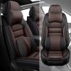 AFUNTIO for Subaru Crosstrek 2016-2024 Seat Covers,Car Seat Cover Protector,Waterproof Front Car Seat Covers(Luxury-Black&Coffee) view 1