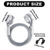 2pcs Hood Control Cable with 4pcs Circlips, Hood Release Latch Cable Replacement Suitable for Peterbilt 1987-2010 357/375 / 377/378 / 379 Replaces Parts Accessories L92-6000-0718/924-5402 view 2