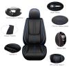 Cscevt Leather Seat Covers for Lexus RZ 450e 2023-2025,Car Seat Covers Front Set,Waterproof Car Seat Protectors with Airbag,Comfort Interior Cover Seats for Cars(Black+Blue,Pillows) view 3