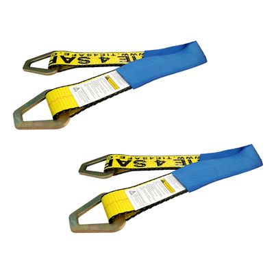 MCC Heavy Duty 2 Pack 72" Yellow Axle Straps with Blue Sleeves