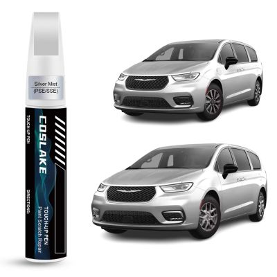 COSLAKE Car Touch Up Paint(Silver Mist(PSE/SSE)) for Chrysler, Car Paint Scratch Repair Kit, Quick & Easy Solution to Repair, Scratch Remover Pen with 2PCS Disposable Micro Applicators