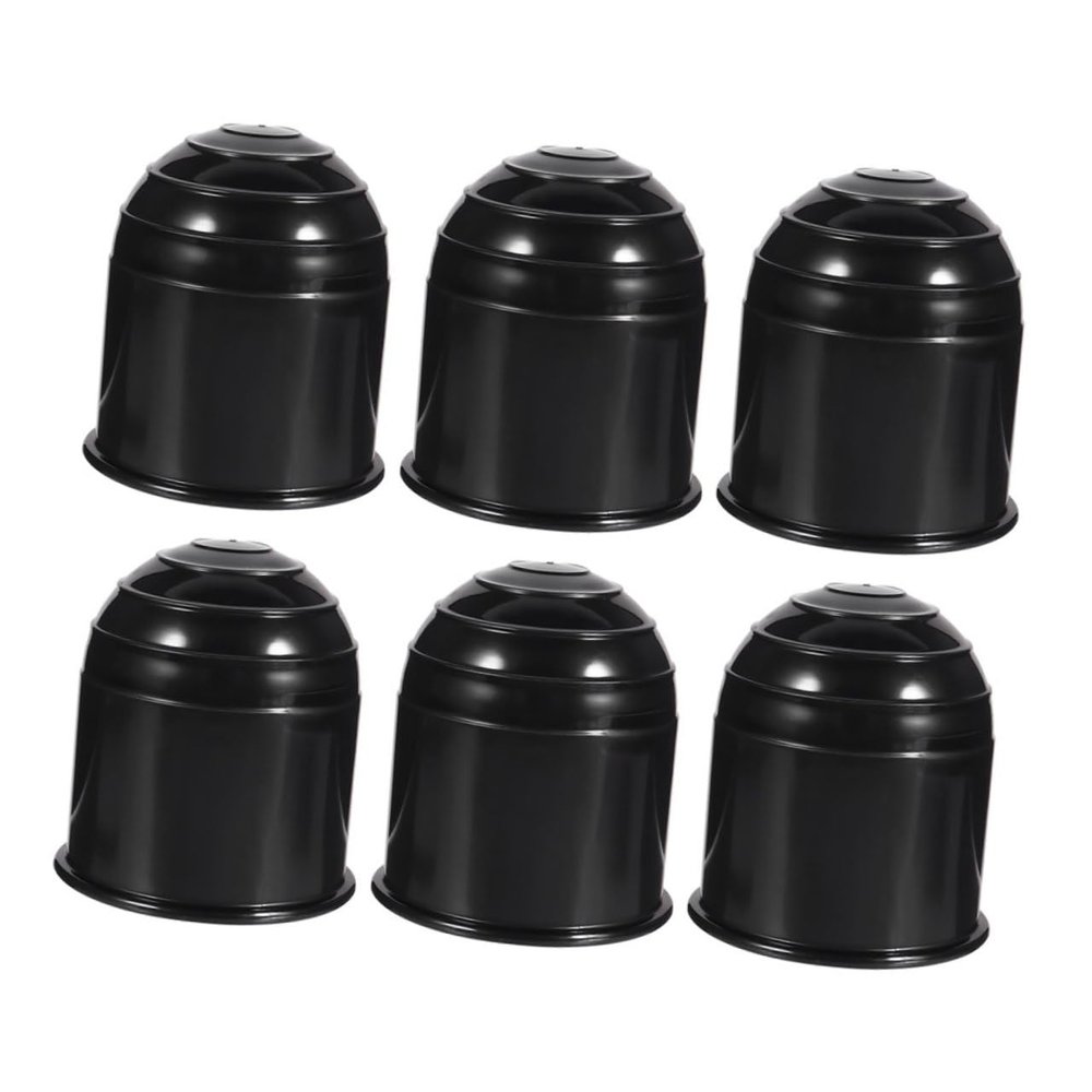 GRIRIW 6pcs Durable Hitch Ball Cover Protector Towing Ball Cap Trailer Accessories for Enhanced Protection Against Dirt and Weather Elements