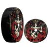 Delerain Queen Spare Tire Cover with Backup Camera Hole Wheel Protectors Sun Protector Waterproof for Trailer RV SUV Truck and Many Vehicle(16 Inch for Diameter 29"-31") view 3