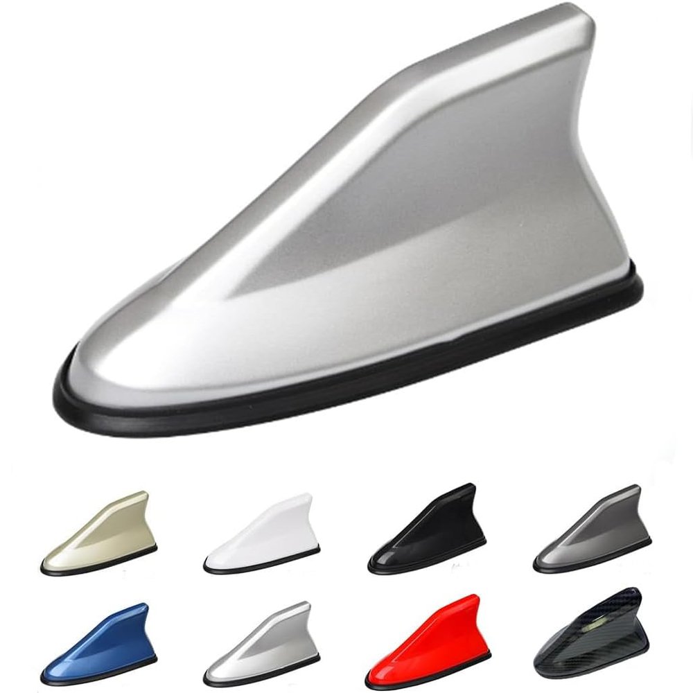 SANPINGG Shark Fin Antenna Cover for KIA Optima/K5(TF) 3.Generation 2011 2012 2013 2014 2015, Shark Fin Antenna Topper Roof Aerial Cover Trim Car Accessories, Silver