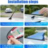 SANPINGG Shark Fin Antenna Cover for KIA Optima/K5(TF) 3.Generation 2011 2012 2013 2014 2015, Shark Fin Antenna Topper Roof Aerial Cover Trim Car Accessories, Silver view 4