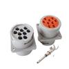 CHAOF 1/5/10/20 Sets HD10-9-16P 9 Pin Gray Round Diagnostic Plug Panel Fixed Water Proof Connector Authentic(1 Set) view 2