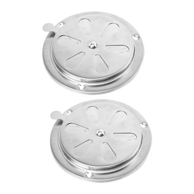 DECHOUS 2pcs Stainless Steel Ventilation Cover Louvered Grille for Rv and Yacht Airflow Control Exhaust